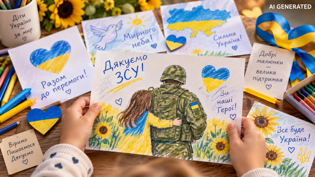 Малюнки для ЗСУ: ідеї для дітей, приклади написів і як передати захисникам Малюнки для ЗСУ
